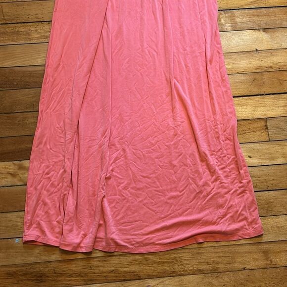 Filly Flair Women’s Coral Orange Pink Patterned Maxi Dress Size medium - Picture 5 of 6